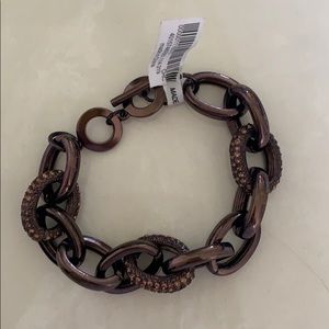 NWT Bronze Metal Link Bracelet